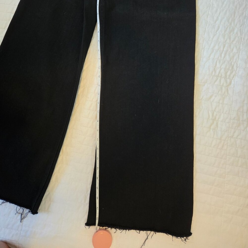 Miou Muse Black Straight Wide Leg Denim - Size Small - NWOT - Picture 7 of 9